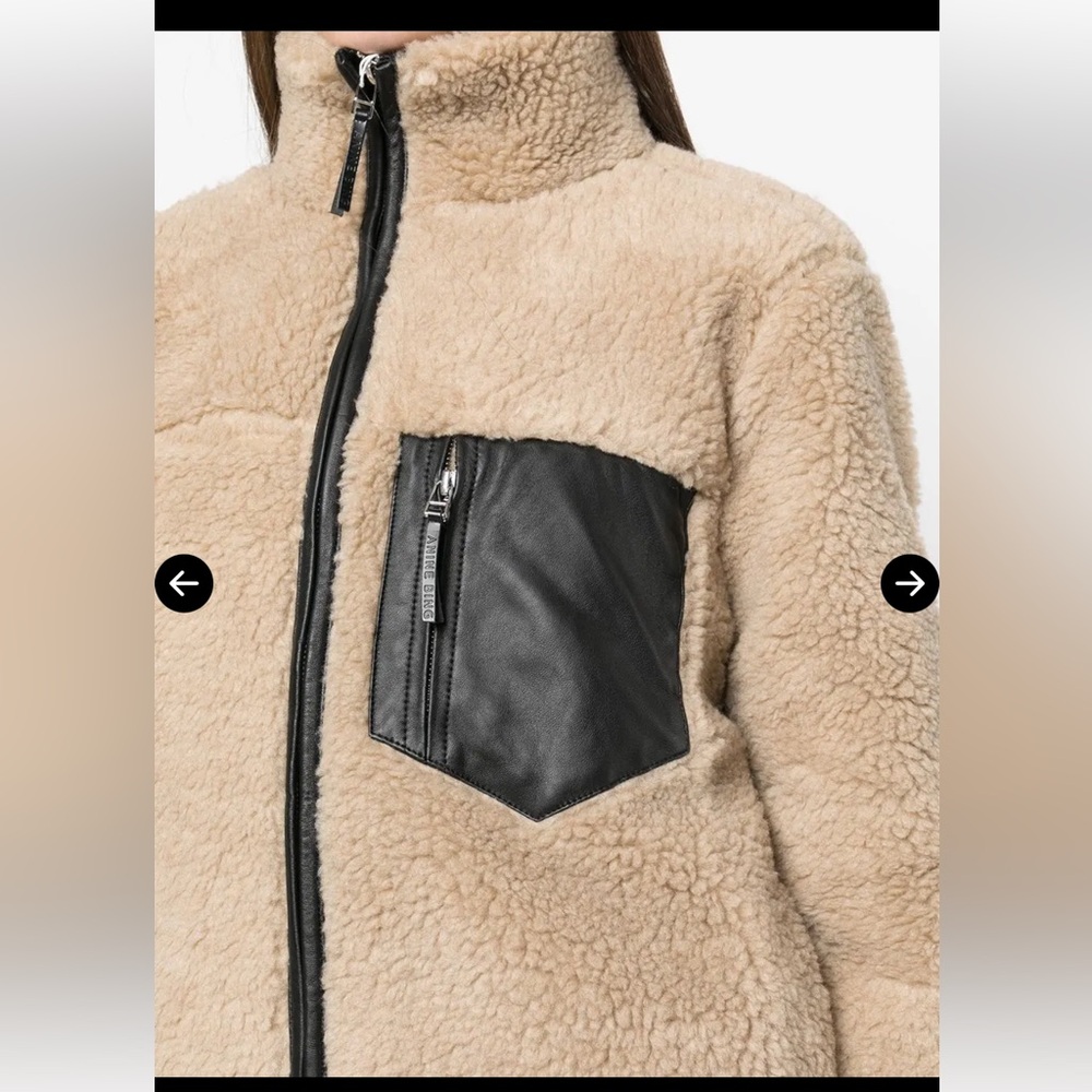 ANINE BING Ryder Faux-Shearling Jacket - Picture 9 of 10